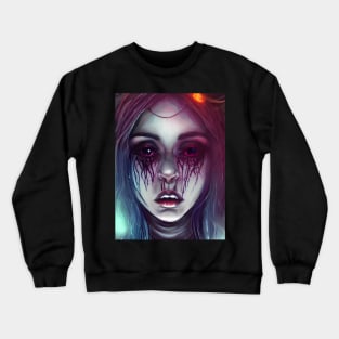 Epic Darkness: Embrace Alternative Style in a Fantasy-Horror Fusion Crewneck Sweatshirt